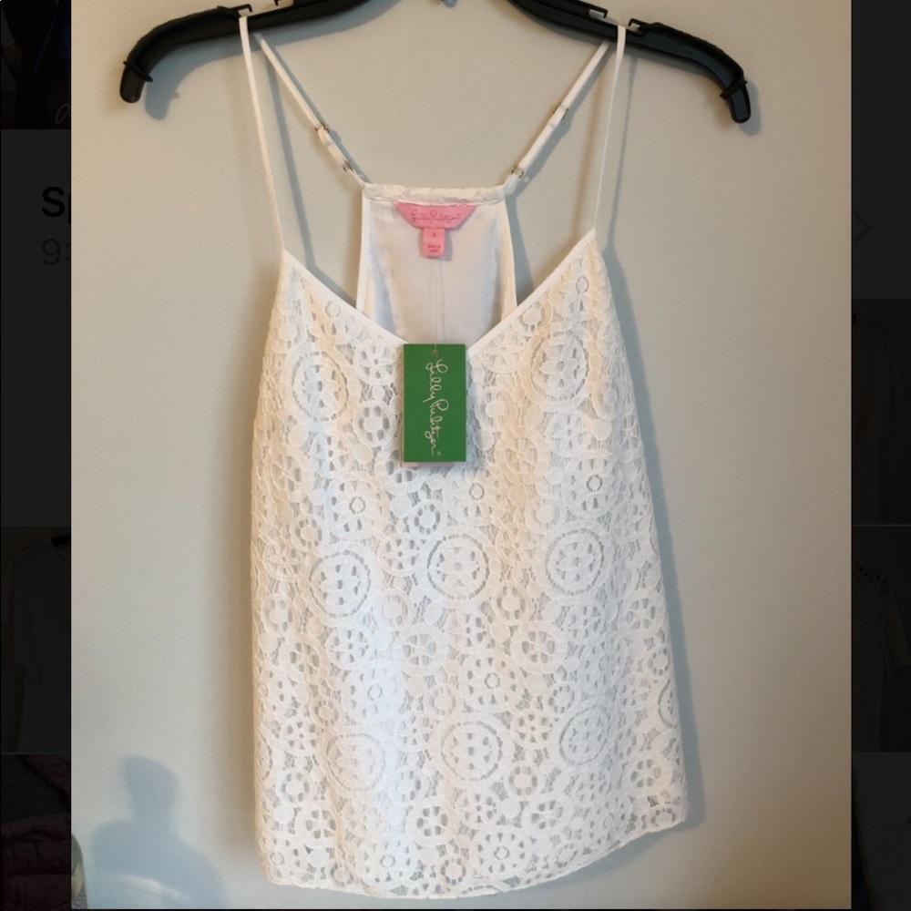 LILLY PULITZER White Dusk Top
